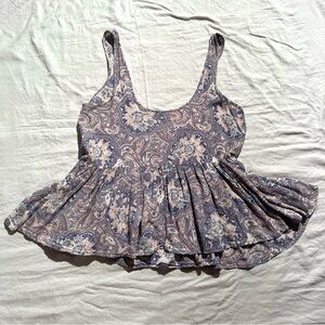 Urban Outfitters Pink/Purple Paisley Flowy Tank